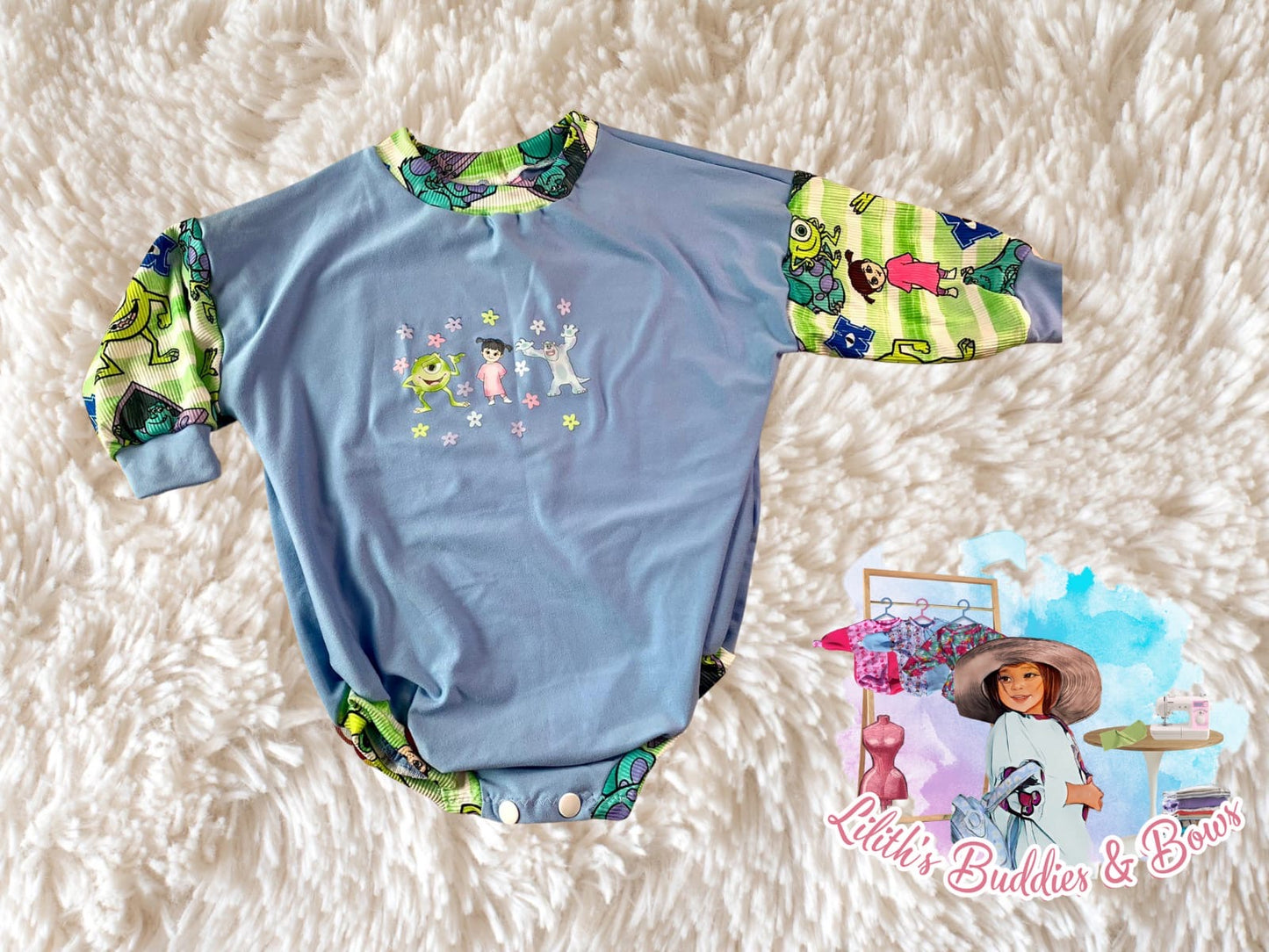 Monsters sweater romper